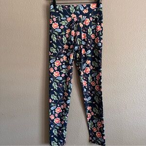 Modcloth Keeping it Cardio Floral Print Active Workout Leggings Size Small